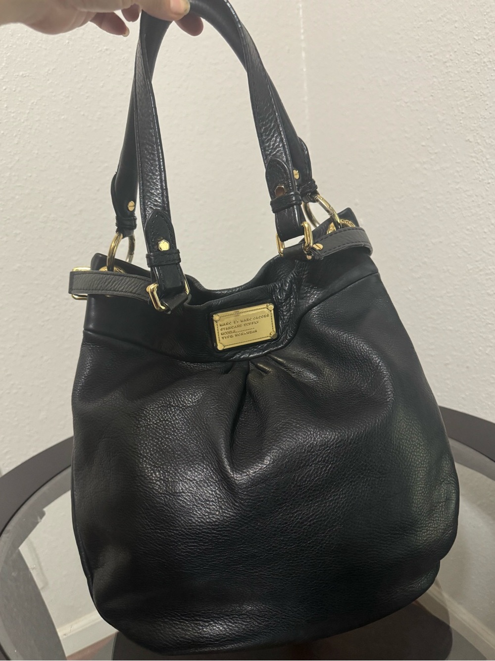 Marc by Marc Jacobs Black Leather Q Hillier